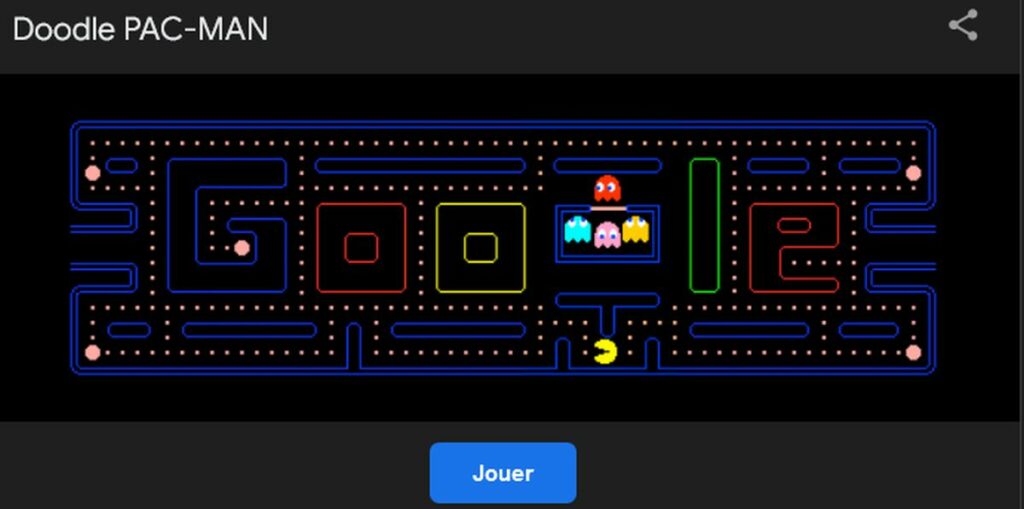 jeu pac man google